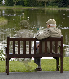 elderly couple